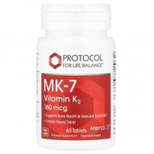 Витамин K Protocol for Life Balance MK-7 Vitamin K2 160 mcg 60 Tabs Витамин K Protocol for Life Balance MK-7 Vitamin K2 160 mcg 60 Tabs