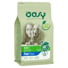 Сухой корм для собак OASY LIFESTAGE Adult Medium рыба  3 кг