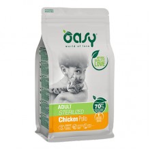 Сухой корм для кошек OASY LIFESTAGE Sterilized курица 1,5 кг