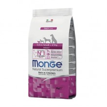 Сухой корм для собак Monge Dog Extrasmall Adult курица с рисом 3 Кг
