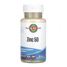 Микроэлемент Цинк KAL Zinc 50 mg 60 Tabs Микроэлемент Цинк KAL Zinc 50 mg 60 Tabs