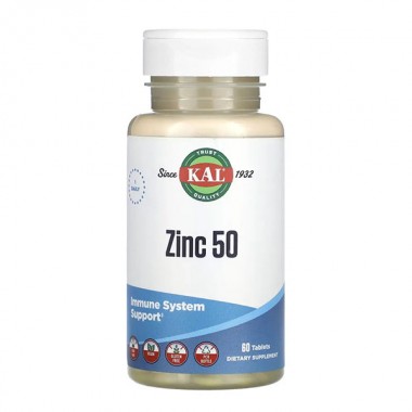 Микроэлемент Цинк KAL Zinc 50 mg 60 Tabs