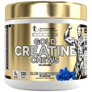 Креатин моногидрат Kevin Levrone Gold Creatine Chews 120 Chewable Tabs Blue Raspberry
