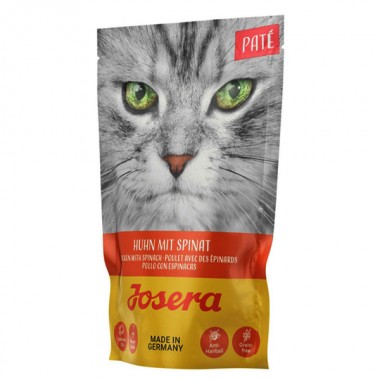  Josera Pate Huhn mit Spinat Паштет Курица со Шпинатом 16x85g, пауч