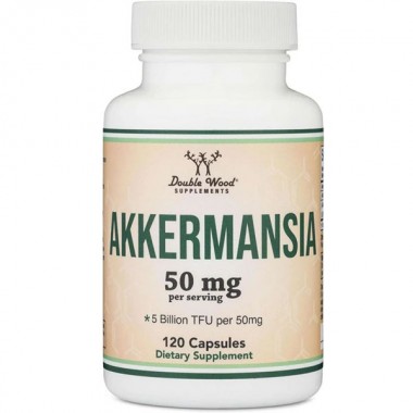 Пробиотик Double Wood Akkermansia 5 Billion TFU 50 mg 120 Caps