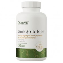 Гинкго Билоба для спорта OstroVit Vege Ginkgo Biloba 60 Caps