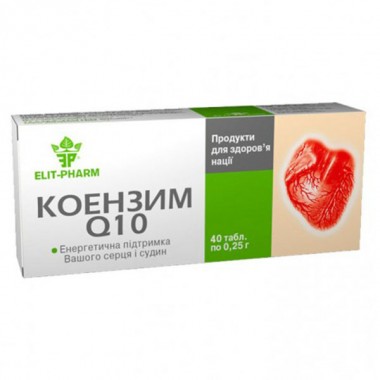 Коэнзим Elit-Pharm Коэнзим Q 10 40 таб