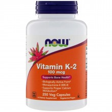 Витамин K NOW Foods Vitamin K-2 100 mcg 250 Veg Caps