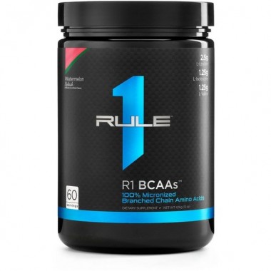 Аминокислота BCAA для спорта Rule One Proteins R1 BCAAs 432 g /60 servings/ Watermelon Splash