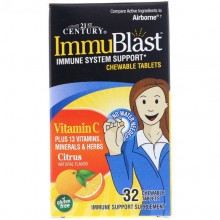 Натуральная добавка для иммунитета 21st Century ImmuBlast 32 Chewable Tabs Citrus Натуральная добавка для иммунитета 21st Century ImmuBlast 32 Chewable Tabs Citrus