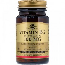 Рибофлавин Solgar Vitamin B2 100 mg 100 Veg Caps Рибофлавин Solgar Vitamin B2 100 mg 100 Veg Caps