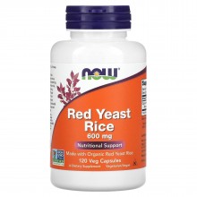 Красный рис NOW Foods Red Yeast Rice 600 mg 60 Veg Caps