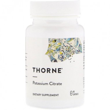 Микроэлемент Калий Thorne Research Potassium Citrate 90 Veg Caps