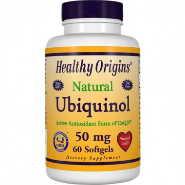 Коэнзим Healthy Origins Ubiquinol (Kaneka Q+) 50 mg 60 Softgels