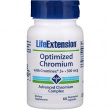 Микроэлемент Хром Life Extension Optimized Chromium with Crominex 3+ 500 mcg 60 Veg Caps