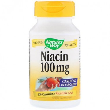 Ниацин Nature's Way Niacin 100 mg 100 Caps