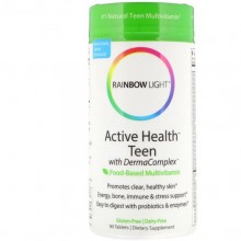 Витаминно-минеральный комплекс Rainbow Light Active Health Teen Food-Based Multivitamin 90 Tabs Витаминно-минеральный комплекс Rainbow Light Active Health Teen Food-Based Multivitamin 90 Tabs