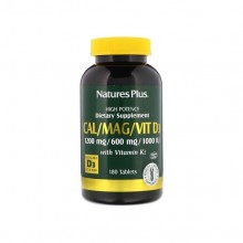 Витаминно-минеральный комплекс Nature's Plus Cal/Mag/Vit D3 with Vitamin K2 180 Tabs
