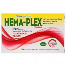 Витаминно-минеральный комплекс Nature's Plus Hema-Plex 30 Tabs (blister)