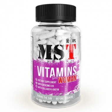 Витаминно-минеральный комплекс для спорта MST Nutrition Vitamins for Woman 90 Caps Витаминно-минеральный комплекс для спорта MST Nutrition Vitamins for Woman 90 Caps