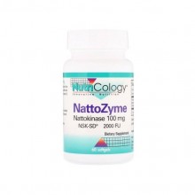 Комплекс для профилактики давления и кровообращения Nutricology NattoZyme Nattokinase 100 mg 60 Softgels