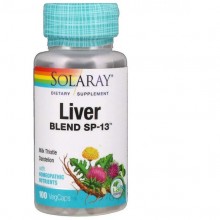 Комплекс для профилактики работы печени Solaray Liver Blend SP-13 100 Veg Caps Комплекс для профилактики работы печени Solaray Liver Blend SP-13 100 Veg Caps