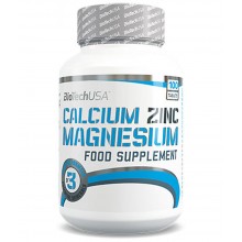 Мультиминералы для спорта BioTechUSA Calcium Zinc Magnesium 100 Tabs