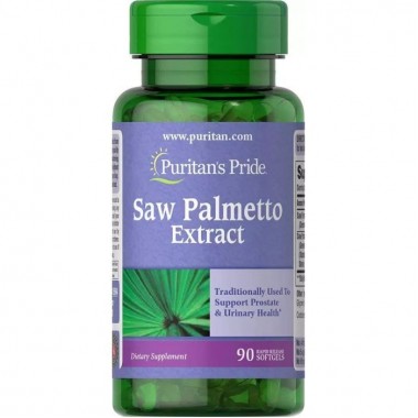 Экстракты ягод сереноа Puritan's Pride Saw Palmetto Extract 90 Softgels