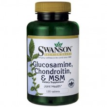 Препарат для суставов и связок Swanson Glucosamine, Chondroitin & MSM 250/200/150 mg 120 Tabs SWA-11009