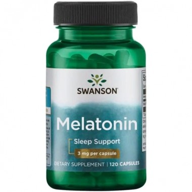 Мелатонин для сна Swanson Melatonin 3 mg 120 Caps SWA-01502 Мелатонин для сна Swanson Melatonin 3 mg 120 Caps SWA-01502