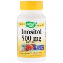 Инозитол Nature's Way Inositol, Once Daily 500 mg 100 Caps NWY40461