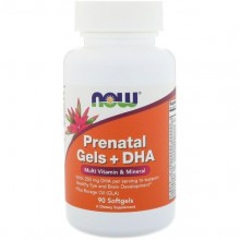 Витамины для беременных NOW Foods Prenatal Gels + DHA 90 Softgels NOW-03809