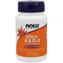 Комплекс Витамин A+D NOW Foods Ultra A And D-3 100 Softgels NOW-00361 Комплекс Витамин A+D NOW Foods Ultra A And D-3 100 Softgels NOW-00361