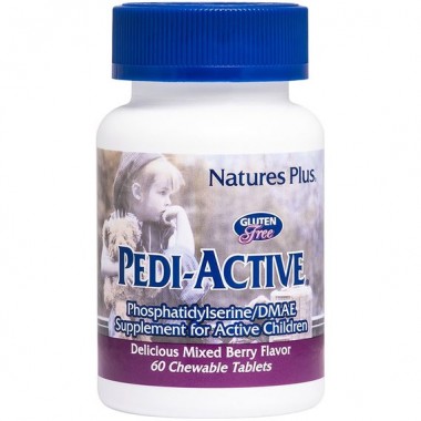 Комплекс для профилактики работы головного мозга Nature's Plus Pedi Active 60 Chewable Tabs NTP3000
