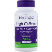 Тонизирующее средство Natrol High Caffeine, Extra Strength 200 mg 100 Tabs NTL-04794 Тонизирующее средство Natrol High Caffeine, Extra Strength 200 mg 100 Tabs NTL-04794