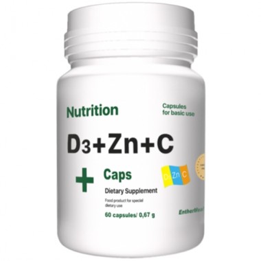 Витаминно-минеральный комплекс EntherMeal D3 + Zinc + С 60 Caps