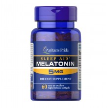 Мелатонин для сна Puritan's Pride Nighttime sleep aid Melatonin 5 mg 60 Softgels Мелатонин для сна Puritan's Pride Nighttime sleep aid Melatonin 5 mg 60 Softgels