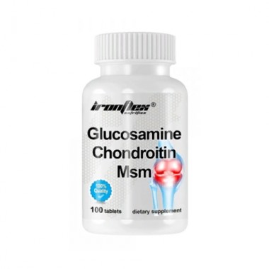 Хондропротектор (для спорта) IronFlex Glucosamine And Chondroitin And MSM 100 Tabs