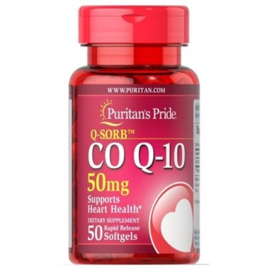 Коэнзим Puritan's Pride Q-Sorb Co Q-10 50 mg 50 Softgels