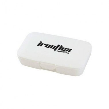 Таблетница (органайзер) для спорта IronFlex Pill Box White