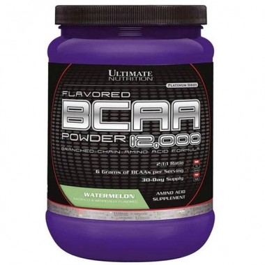 Аминокислота BCAA для спорта Ultimate Nutrition Flavored BCAA 12,000 Powder 228 g /30 servings/ Watermelon