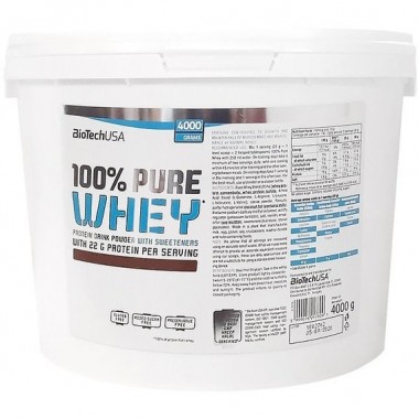 Протеин BioTechUSA 100% Pure Whey 4000 g /142 servings/ Chocolate