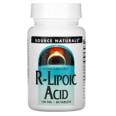 Альфа-липоевая кислота Source Naturals R-Lipoic Acid 100 mg 60 Tabs