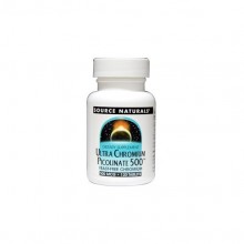 Микроэлемент Хром Source Naturals Ultra Chromium Picolinate 500 mcg 120 Tabs