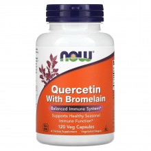 Натуральная добавка для иммунитета NOW Foods Quercetin with Bromelain 120 Veg Caps