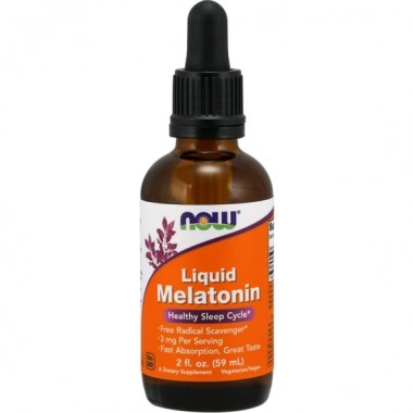 Мелатонин для сна NOW Foods Melatonin Liquid 60 ml /66 servings/