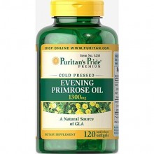 Масло вечерней примулы Puritan's Pride Evening Primrose Oil 1300 MG With GLA 120 Softgels