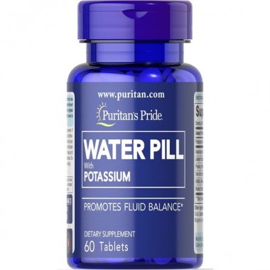 Смесь экстрактов Puritan's Pride Water Pill with Potassium 60 Tabs