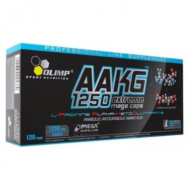 Аргінін для спорту Olimp Nutrition AAKG 1250 Extreme Mega Caps 120 Caps