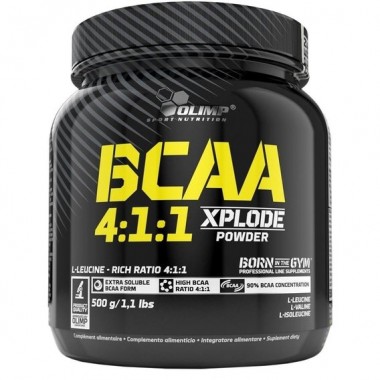 Амінокислота BCAA для спорту Olimp Nutrition BCAA 4:1:1 Xplode Powder 500 g /100 servings/ Fruit Punch